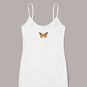 White Butterfly Dress